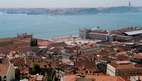Lisbon from Castle toward Praca Comercia