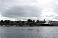 Akershus Castle behind MS Rotterdam