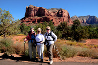 Jean, Jeanie, & MAry at Courthouse Butte - Sedona